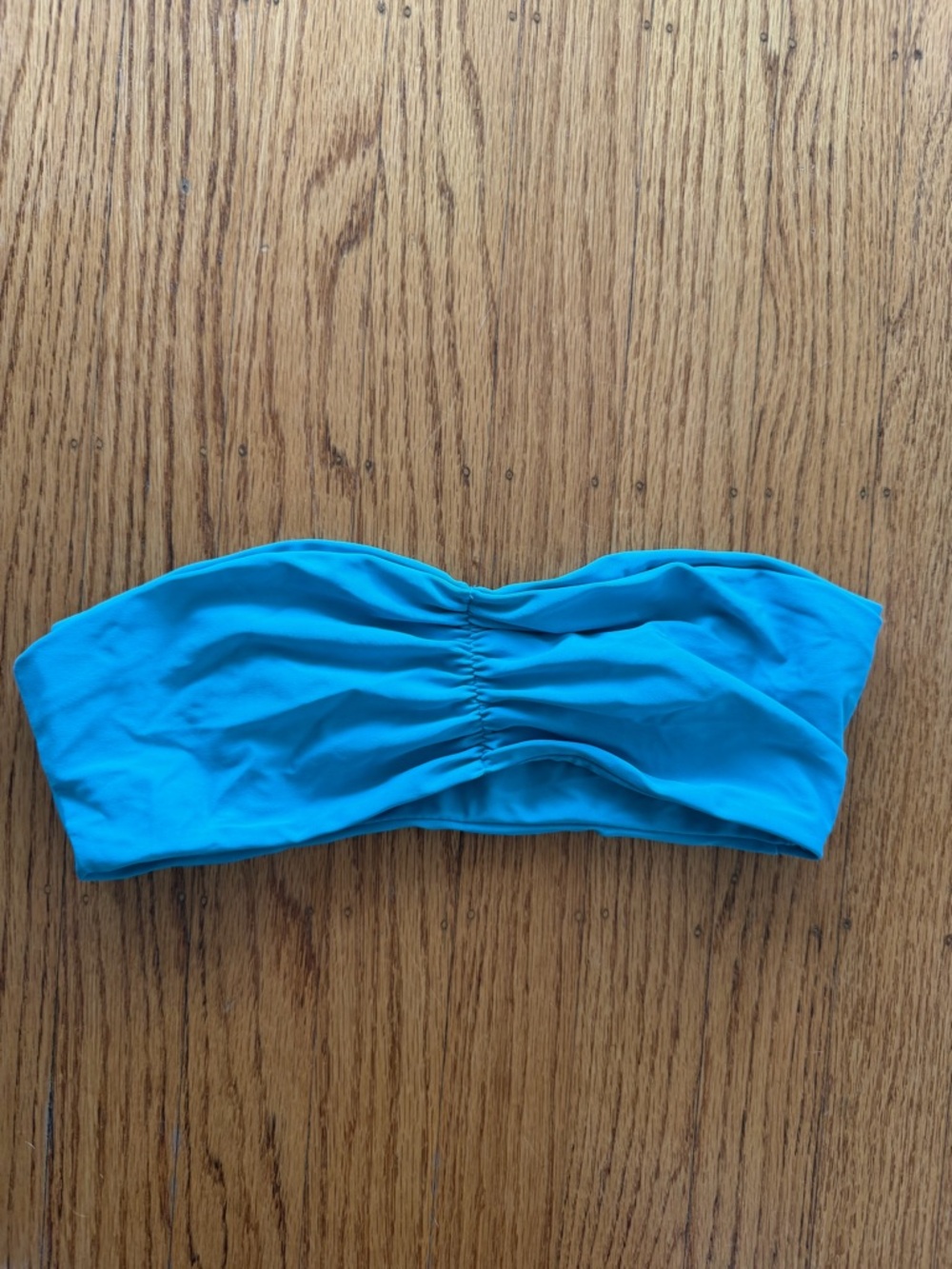 Jade Swim Turquoise Bandeau Bikini Top and Bottom size S